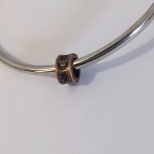 Red‎ Copper Moon and Stars Spacer Charm for Pandora Style Bracelet